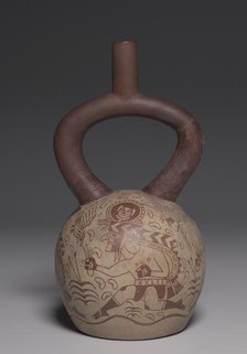 Vessel with Running Figures, 450-550. Creator: Unknown.