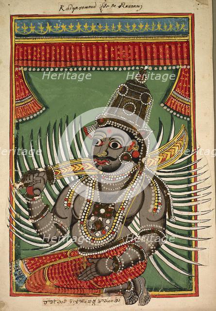Kadgaramon (Son of Ravana), c. 1760. Creator: Unknown.