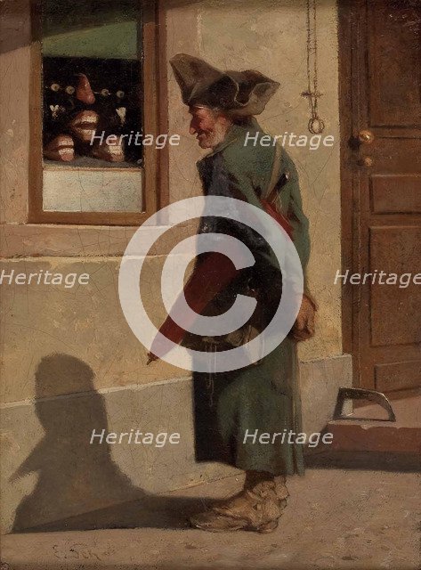 Soldier At The Denture Shop. Artist: Schalck, Adam Ernst (1827-1865)