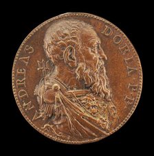 Andrea Doria, 1466-1560, Genoese Admiral [obverse], 1541. Creator: Leone Leoni.