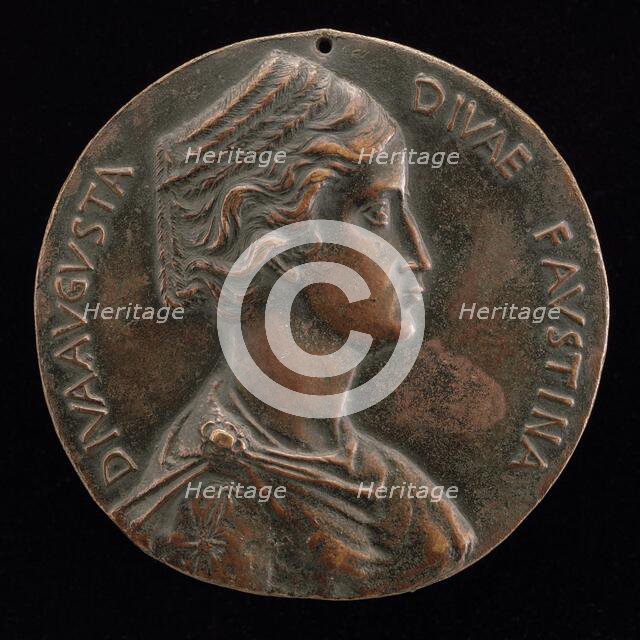 Faustina the Elder, d. 141, Wife of Emperor Antoninus Pius [obverse], fourth quarter 15th century. Creator: Antonio Averlino.