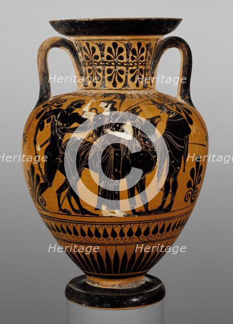 Attic Black-Figure Neck Amphora, about 510 BC. Creator: Leagros Group.