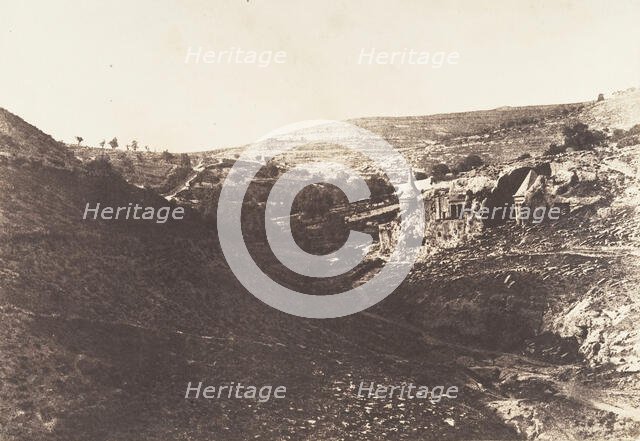 Jérusalem, Vallée de Josaphat, Vue générale, 1854. Creator: Auguste Salzmann.