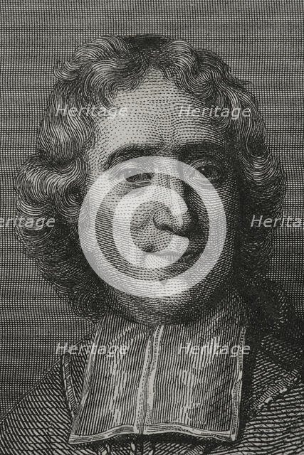 François Fénelon, (1651-1715), French theologian, Catholic bishop, poet and writer, 1856. Creator: Charles Geoffroy.