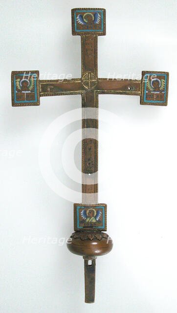 Cross, European, 19th century (12th century style). Creator: Unknown.