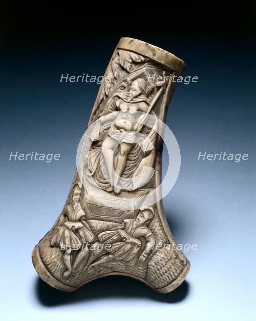 Powder Flask, c. 1580-1600. Creator: Unknown.