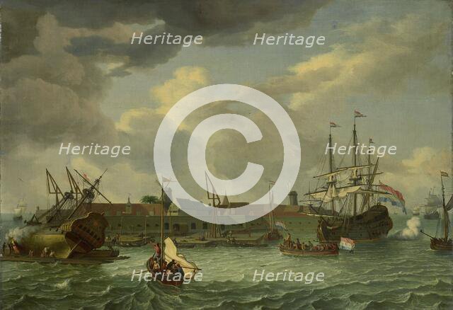 The Island of Onrust near Batavia (Jakarta), 1699. Creator: Unknown.