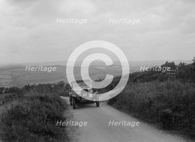 Ford V8 of WCN Norton competing in the MCC Torquay Rally, 1938. Artist: Bill Brunell.
