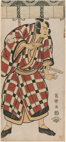 The actor Otani Hiroji III as Hata no Taizan Taketora, 1794. Creator: Tôshûsai Sharaku.