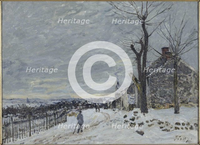 Snow at Veneux-Nadon, c. 1880.