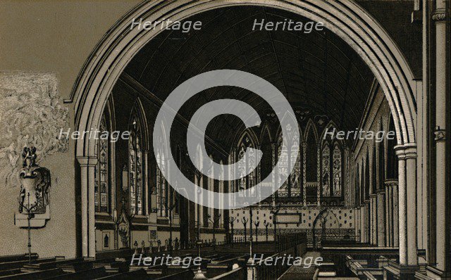 'St. Nicholas Church, Interior', c1880. Creator: Unknown.