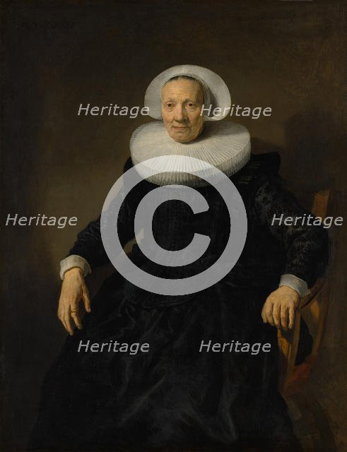 Old Woman in an Armchair. Creator: Attributed to Jacob Backer (Dutch, Harlingen 1608-1651 Amsterdam).