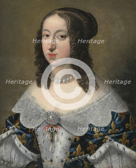 Portrait of Anne of Austria (1601-1666), c 1650. Creator: Anonymous.