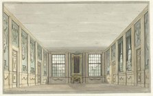 Design for a theater decor of an interior, 1779. Creator: Pieter Barbiers.