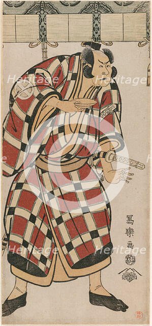 The actor Otani Hiroji III as Hata no Taizan Taketora, 1794. Creator: Tôshûsai Sharaku.