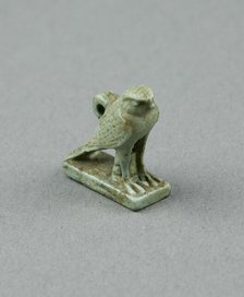 Amulet of a Hawk, Egypt, Third Intermediate Period, Dynasty 21-25 (1070-656 BCE). Creator: Unknown.