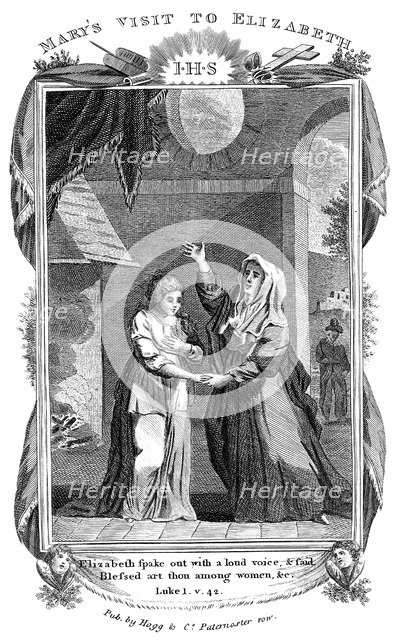 'Mary's Visit to Elizabeth', c1808. Artist: Unknown