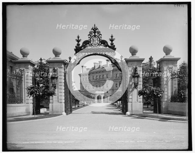 The Breakers from the gate, Newport, R.I., c1899. Creator: Unknown.