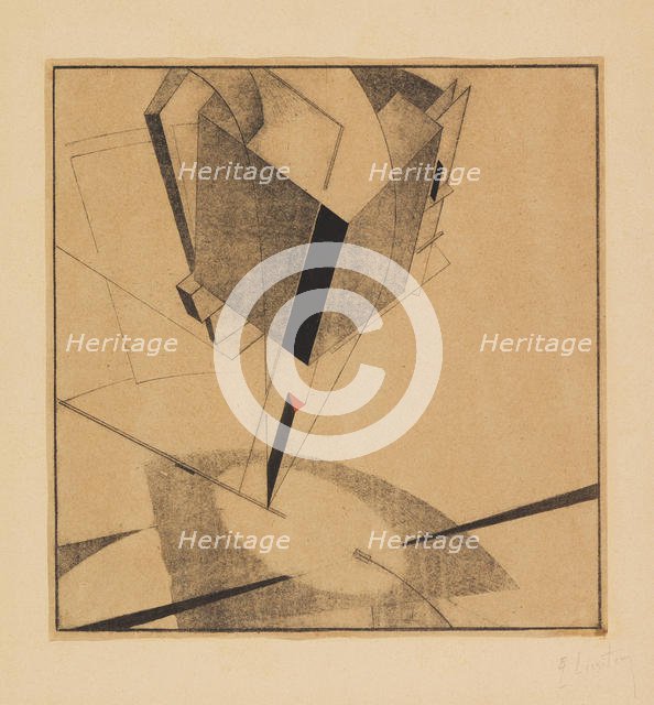 Proun 5A, 1919. Creator: Lissitzky, El (1890-1941).