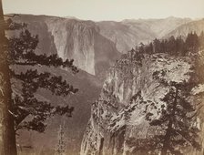 First View of the Yosemite Valley from the Mariposa Trail, 1865/66. Creator: Carleton Emmons Watkins.