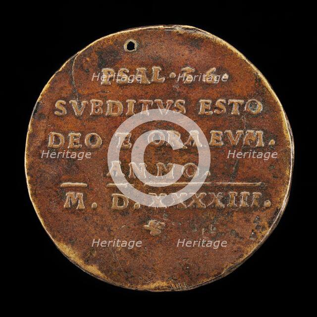 Inscription [reverse], 1543. Creator: Friedrich Hagenauer.