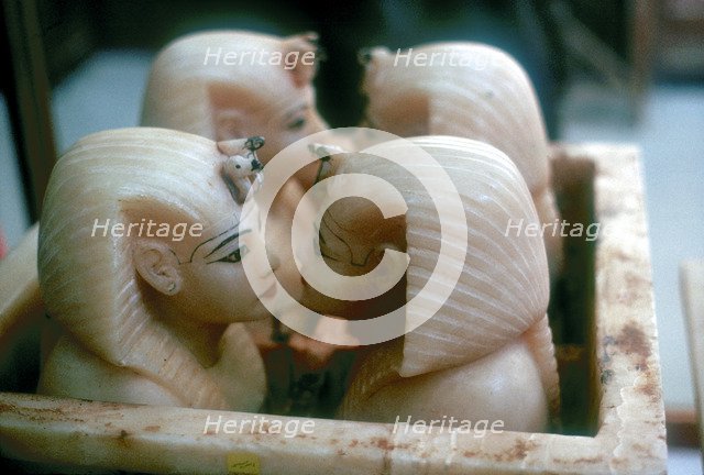 Canopic Jars from the Tomb of Tutankhamun. Artist: Unknown