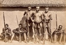 South Africa: a group of Zulu men with rifles, 19th century. Creator: Unknown.
