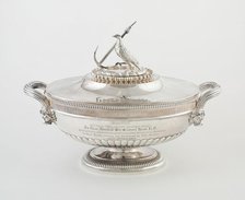 Soup Tureen with Cover from the Hood Service, England, 1806/07. Creator: Paul Storr.