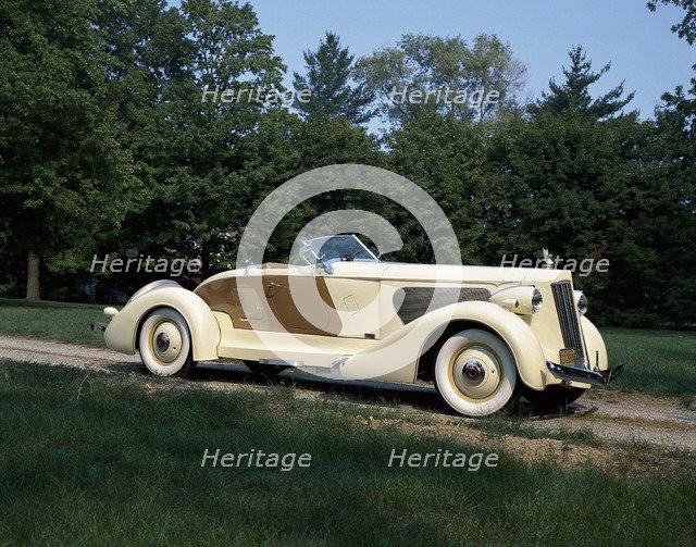 1936 Packard V12. Artist: Unknown