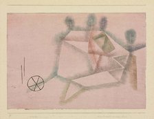 Landscape with a Wheel (Landschaft mit dem Rad), 1929. Creator: Klee, Paul (1879-1940).