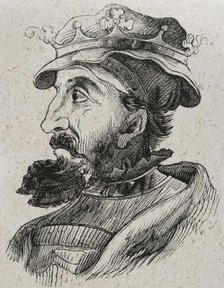 Ordoño I (821-866), King of Asturias from 850 to 866, 1853.  Creator: Unknown.