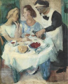 Café La Rotonde. Creator: Yakovlev, Alexander Yevgenyevich (1887-1938).