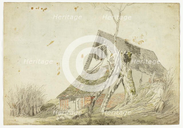 Farm House in Ruins, n.d. Creator: Michael Angelo Rooker.
