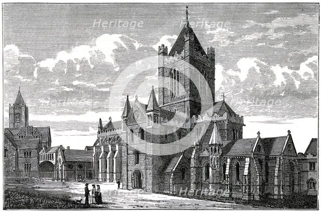 Christ Church Cathedral, Dublin, c19th century. Artist: Unknown