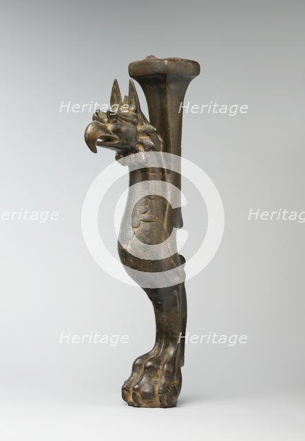 Throne Leg in the Shape of a Griffin, probably Western Iran, late 7th-early 8th century. Creator: Unknown.