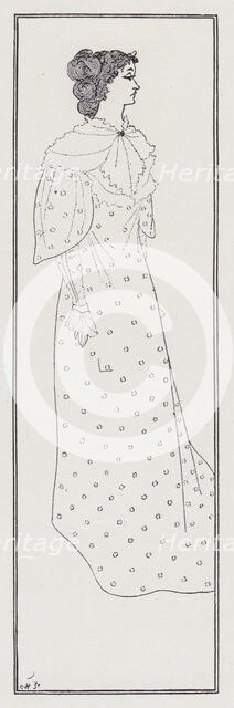 Miss Winifred Emery, 1894. Creator: Aubrey Beardsley.