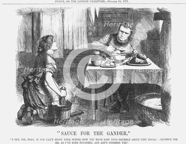 Sauce for the Gander, 1871. Artist: Joseph Swain