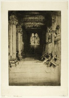 Rosslyn Chapel, 1901. Creator: David Young Cameron.