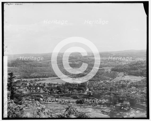 Conn. i.e. Connecticut River Valley at Bellows Falls, S.W. from Fall Mt., between 1900 and 1906. Creator: Unknown.