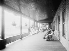 The North veranda, Manhansett (i.e. Manhanset) House, Shelter Island, N.Y., (1904?). Creator: Unknown.