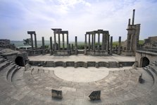 The theatre at Dougga (Thugga), Tunisia. Artist: Samuel Magal