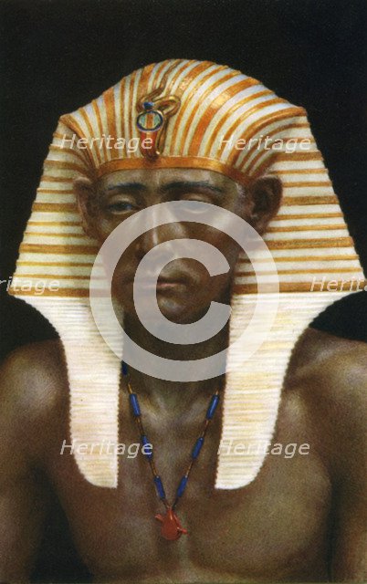 Amenemhat III, Ancient Egyptian pharaoh of the 12th dynasty, 19th century BC (1926).  Artist: Winifred Mabel Brunton