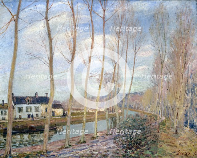 'The Loing Canal', 1892. Artist: Alfred Sisley