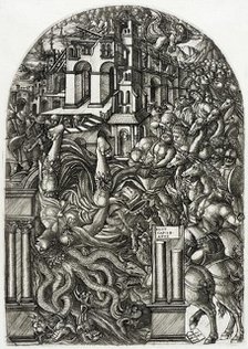 The Fall of Babylon, c1555. Creator: Jean Duvet.