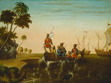 The Landing of Columbus, c. 1837. Creator: Edward Hicks.
