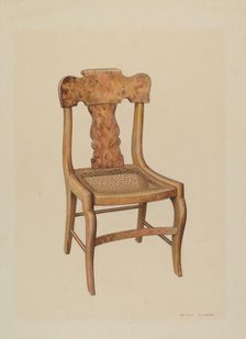 Dining Room Chair, c. 1939. Creator: Ralph Morton.