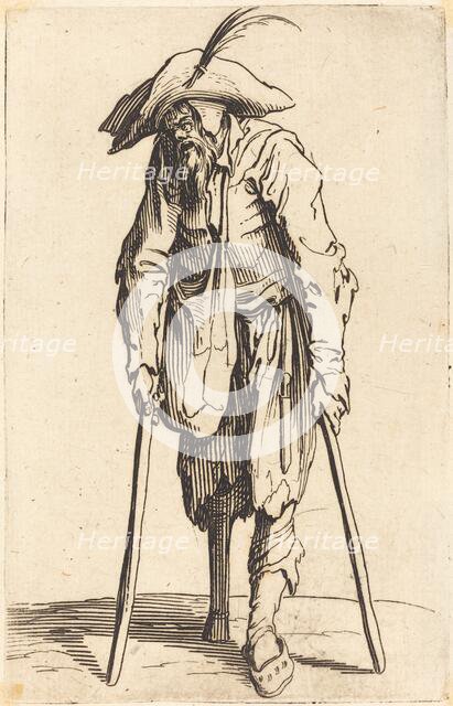 Beggar with Wooden Leg, c. 1622. Creator: Jacques Callot.