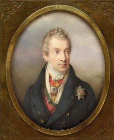 Prince Klemens Wenzel Lothar von Metternich (1773-1859), 1822. Creator: Friedrich Johan Gottlieb Lieder.