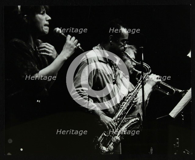 Norma Winstone, Art Themen and Henry Lowther performing at The Stables, Wavendon, Buckinghamshire. Artist: Denis Williams