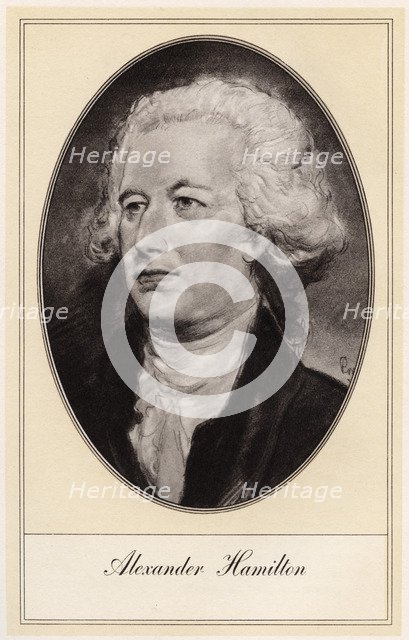 Alexander Hamilton, American politician, (early 20th century).Artist: Gordon Ross